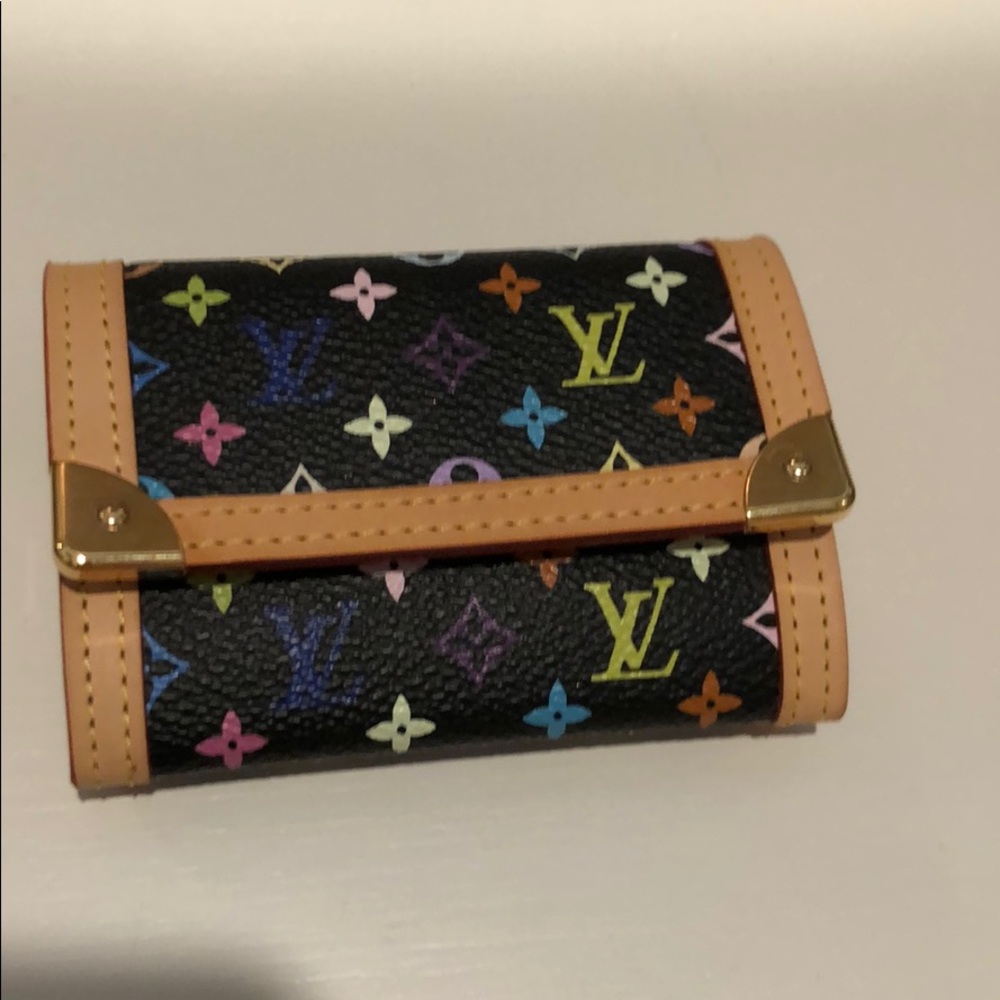Authentic Louis Vuitton multicolor coin purse
